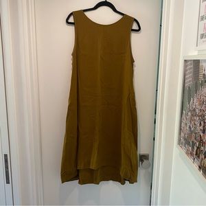 UNIQLO Linen Blend Trapeze Dress EUC